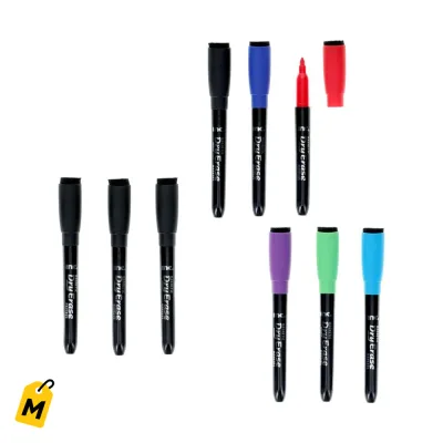 Marcadores Magneticos Borrado Seco Inc. Colores Surtidos - Pack de 3