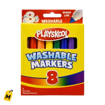 Marcadores Playskool Jumbo Lavables - 8 Colores Pa Gozar!