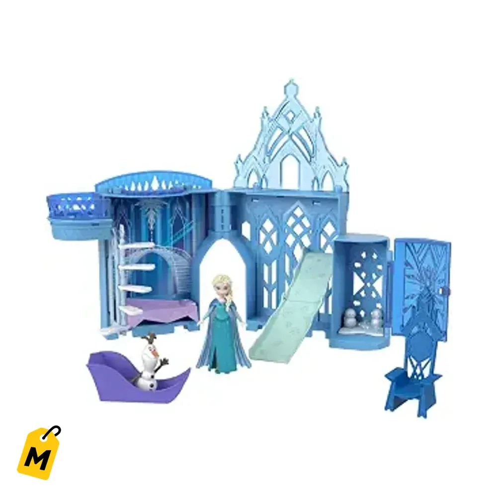 Mattel Palacio de Hielo Elsa Frozen Juguete Apilable Muneca y Accesorios