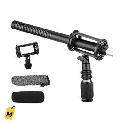 Microfono BOYA BY-BM6060 XLR Condensador para Camara Cine Entrevistas y Grabacion Profesio