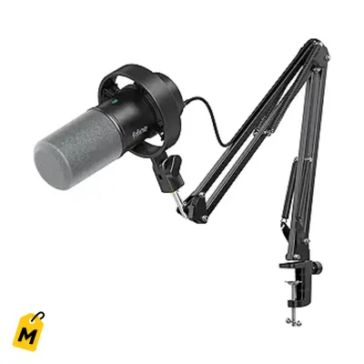 Microfono FIFINE K688CT USB/XLR Dinamico con Brazo para Streaming y Gaming