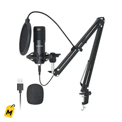 Microfono USB SUDOTACK ST-800: Sonido Pro pa Grabar, Stream y Gaming en PC