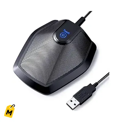 Microfono USB TONOR Omnidireccional para Conferencias y Clases Online Plug & Play