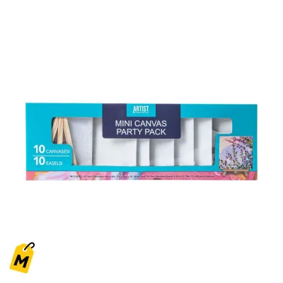 Mini Lienzos y Caballetes Artist Concepts Pa Fiestas 10 Pares