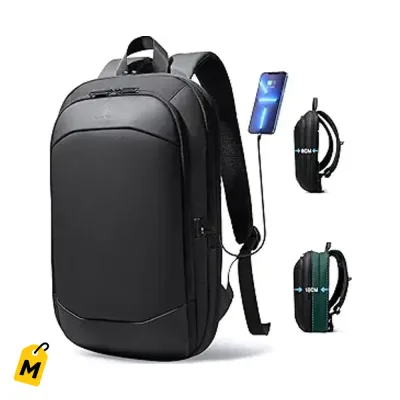 Bulto hk Jevi Expandible pa Laptop 17 USB Antirrobo Impermeable