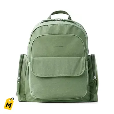 Mochila Panalera Skip Hop Luna - Cambiador, 9 Bolsillos, Laptop 15, Correas Coche