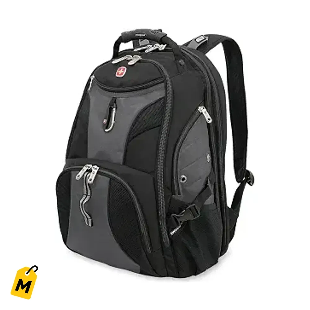 Mochila SWISSGEAR 1900 ScanSmart pa Laptop 17 pulg, RFID, Negra, comoda y segura