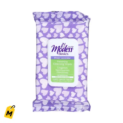 Modess Panitos Limpiadores Femeninos Lavanda - 32 und - Frescura Total