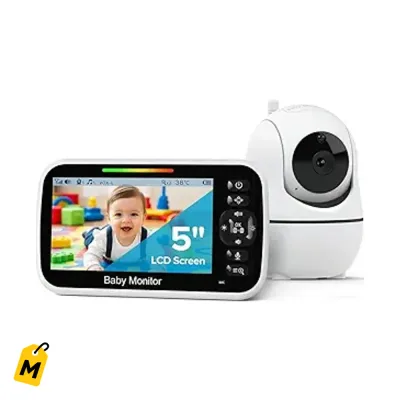 Monitor Bebe GoodBaby 5 Pulgadas Camara Audio - Vigilancia Total y Segura
