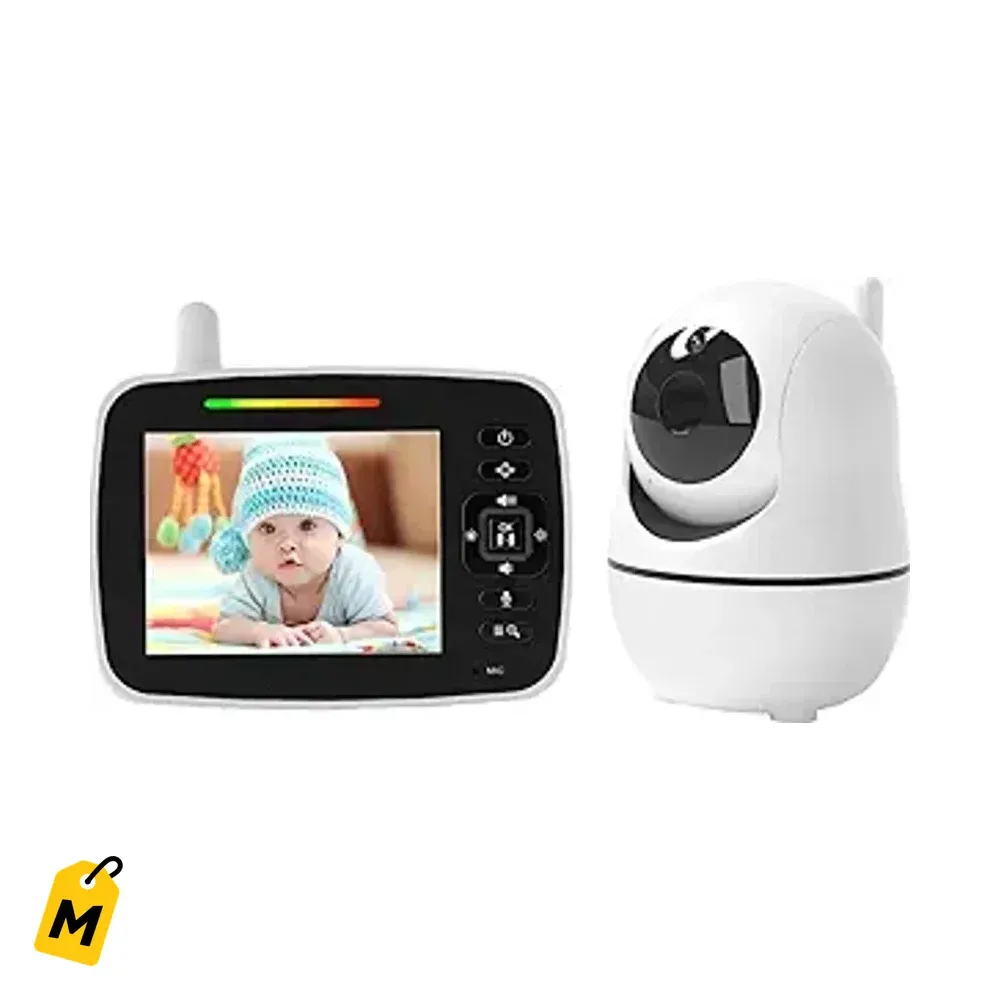 Monitor Bebe Kidsneed - Pantalla 3.5, Vision Nocturna, Audio y Video, Control Total
