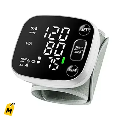 Monitor de Presion Oklar pa la Muneca Recargable Voz Memoria y Estuche