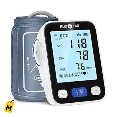 Monitor de Presion RunStar: Exacto, Comodo y con Memoria. Pa tu salud!