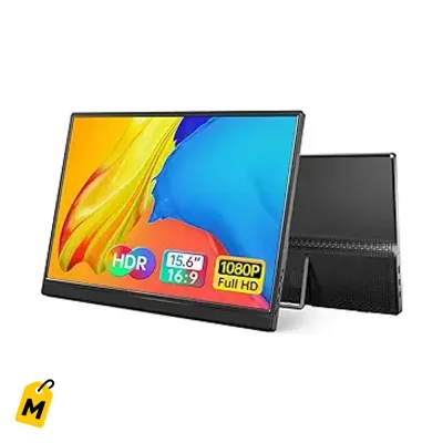 Monitor Portatil Yxk 15.6 Pulgadas FHD HDR USB-C HDMI Pa Laptop Consolas y Mas