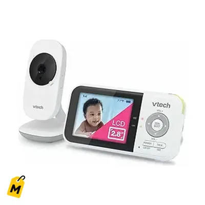 Monitor VTech Bebe Sin WiFi - Bateria 19H, Vision Nocturna, Habla y Calma