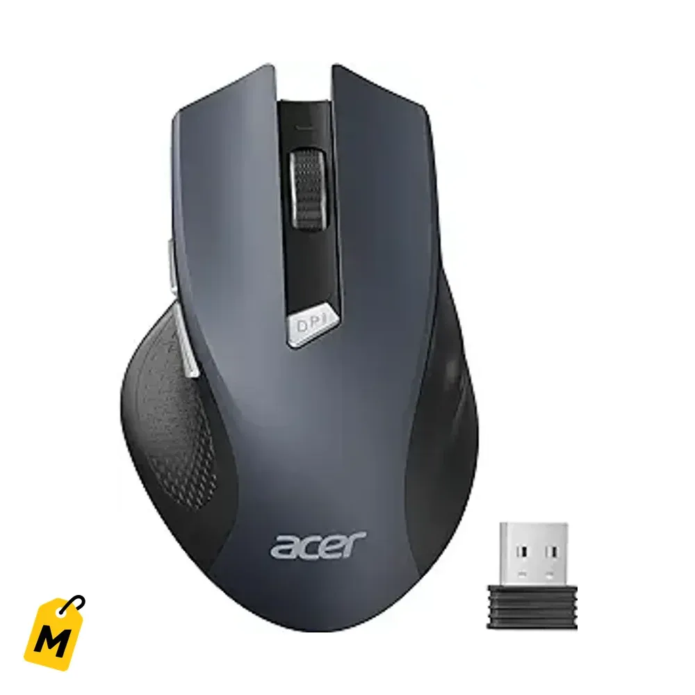 Mouse Acer Inalambrico 2.4GHz USB con 6 Botones y DPI Ajustable pa PC Laptop