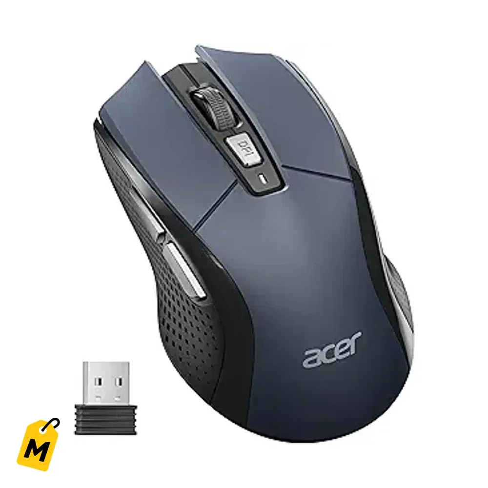 Mouse Inalambrico Acer 2.4GHz, 5 DPI Ajustables, 6 Botones, Pa Tu PC