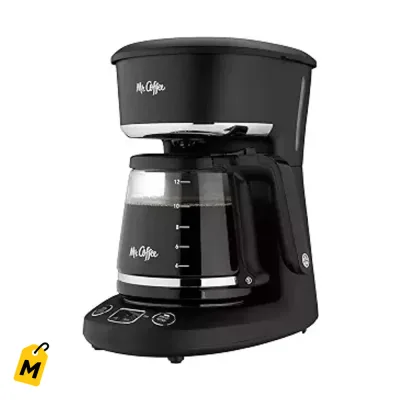 Mr. Coffee Cafetera 12 Tazas Programable, Cafe Listo Cuando Quieras