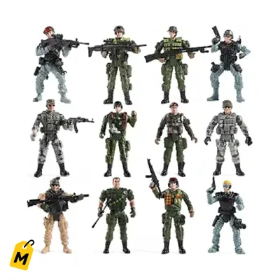 Mr.River Soldaditos Ejercito y SWAT 12 Pzas pa la Gozadera de los Ninos
