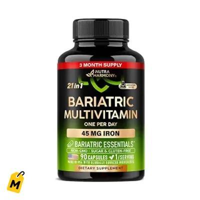 Multivitaminico Bariatrico con Hierro 45mg - 21 en 1 - 90 Capsulas