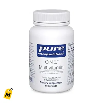 Multivitaminico O.N.E. Pure Encapsulations | 60 Capsulas para tu Energia y Mente