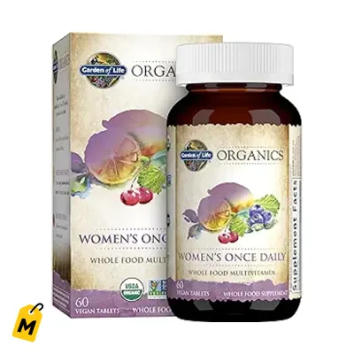 Multivitaminico Organico Mujer - Energia Salud Pelo Piel Unas - Una al Dia