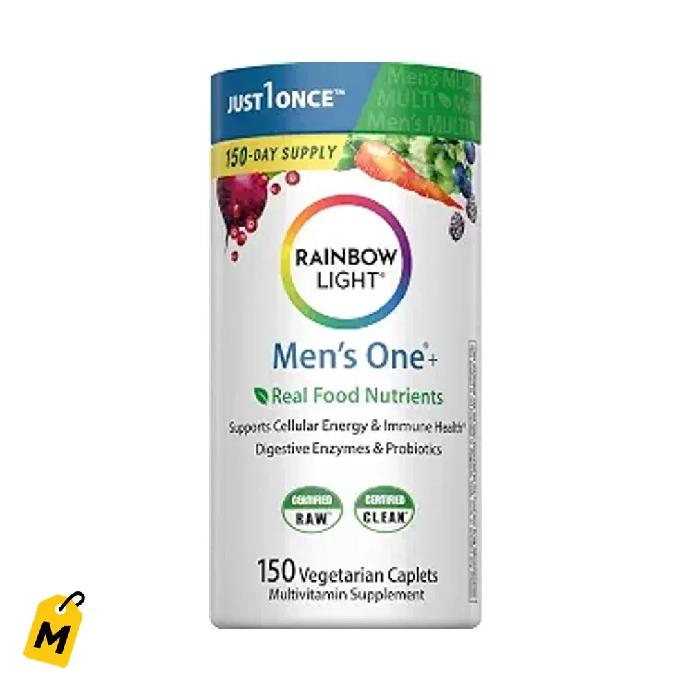Multivitaminico Rainbow Light pa Hombres - 150 Capsulas - Energia, Defensas y Nutrientes
