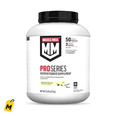 Muscle Milk Pro Series Proteina Vainilla Intensa 5 Lbs 50g Proteina Pa el Gym y Recuperaci