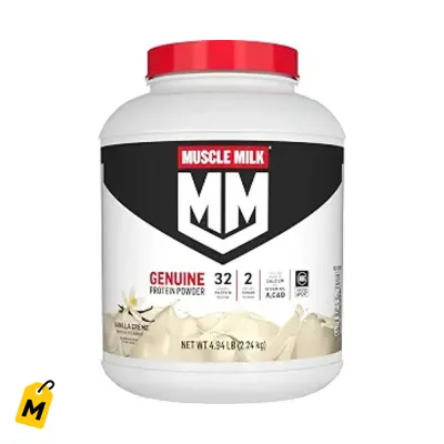 Muscle Milk Proteina Vainilla 32g - 4.94lb, 32 Serv. Pa tu fuerza y musculo!