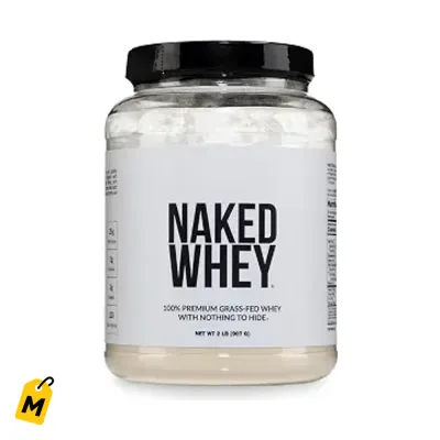 NAKED Whey 2LB Proteina Pura de Pastoreo - 1 Ingrediente, Sin Sabor, NSF