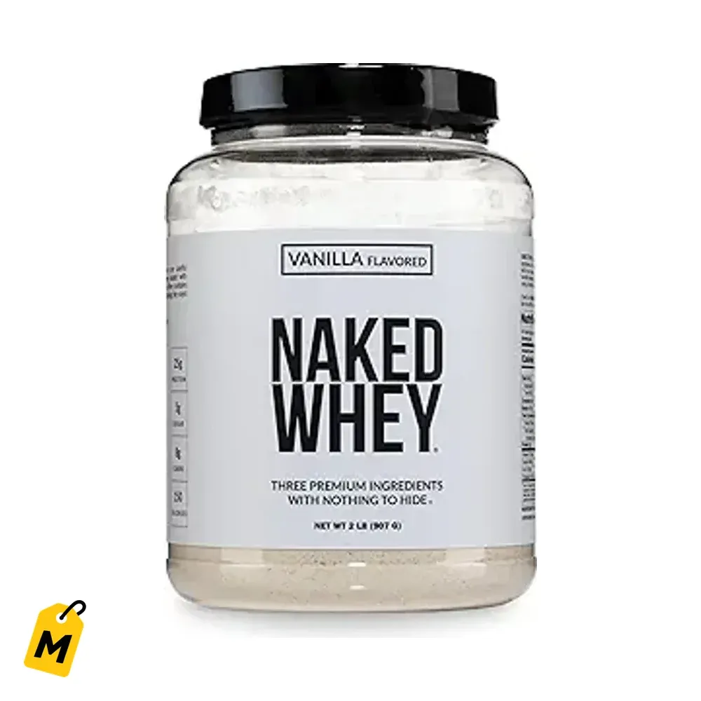 NAKED Whey Vainilla Proteina Pura - 25g Proteina - Sin Soya ni Gluten - NSF Certificada