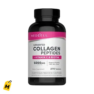NeoCell Colageno Peptidos | Pelo Piel y Unas Fuertes | Con Vitamina C y Biotina
