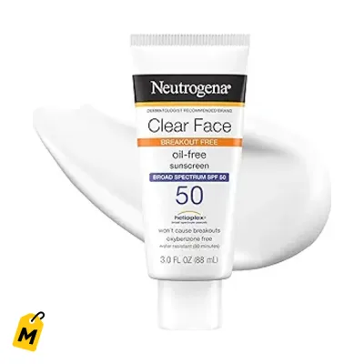 Neutrogena Clear Face SPF 50 Piel Grasa y con Acne Proteccion UVA UVB