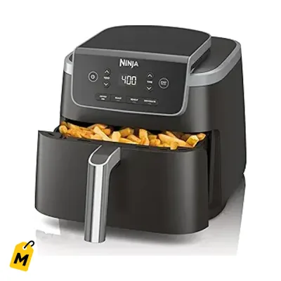 Ninja Air Fryer Pro 5QT 4 en 1 Gris AF141 - Frie Asa Calienta Deshidrata Pa tu Cocina!