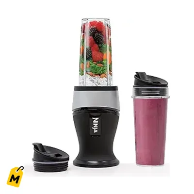 Licuadora Personal Ninja Fit 700W, (2) Vasos 16oz - Tus batidos listos al toque