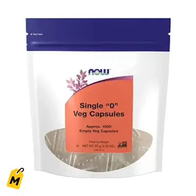 NOW Capsulas Veganas Vacias Tamano 0 x1000 - Pa Que Hagas Tus Suplementos