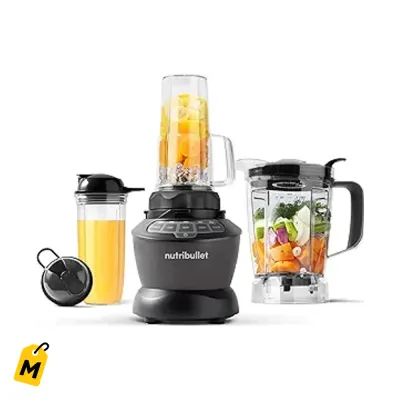 Nutribullet Combo Licuadora 1200W: Pa ti y pa la familia, Gris Oscuro