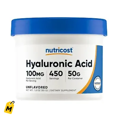 Nutricost Acido Hialuronico 50g Polvo | Piel y Coyunturas Saludables