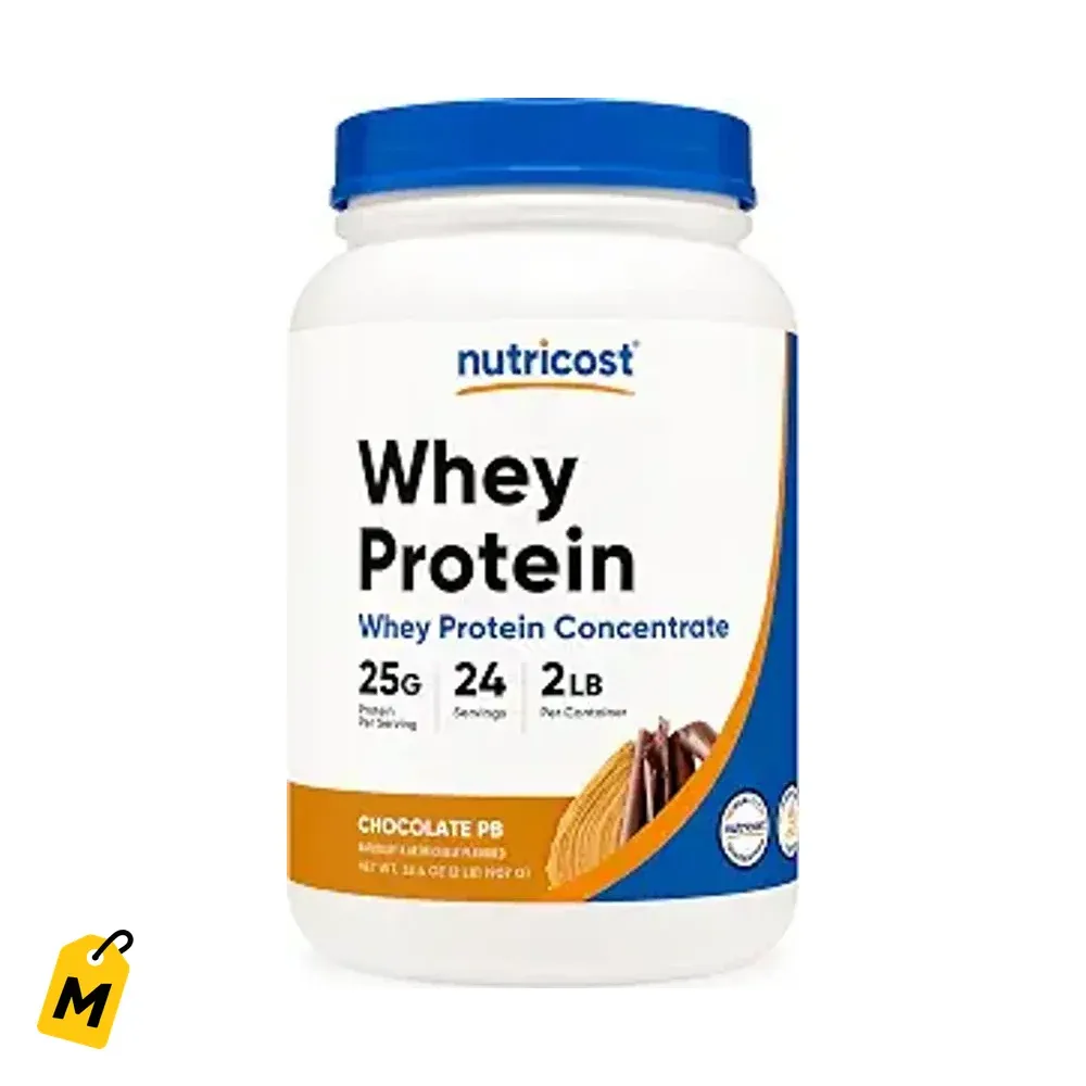 Nutricost Proteina Suero Choco Mani 2LBS - Pura Calidad Sin Gluten ni OGM