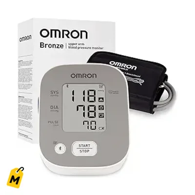 Monitor de Presion OMRON Bronze con Brazalete de Brazo - #1 Recomendado - Uso en Casa