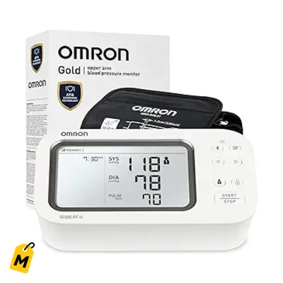 OMRON Gold Monitor Presion y Brazalete - Deteccion AFib - #1 Recomendado
