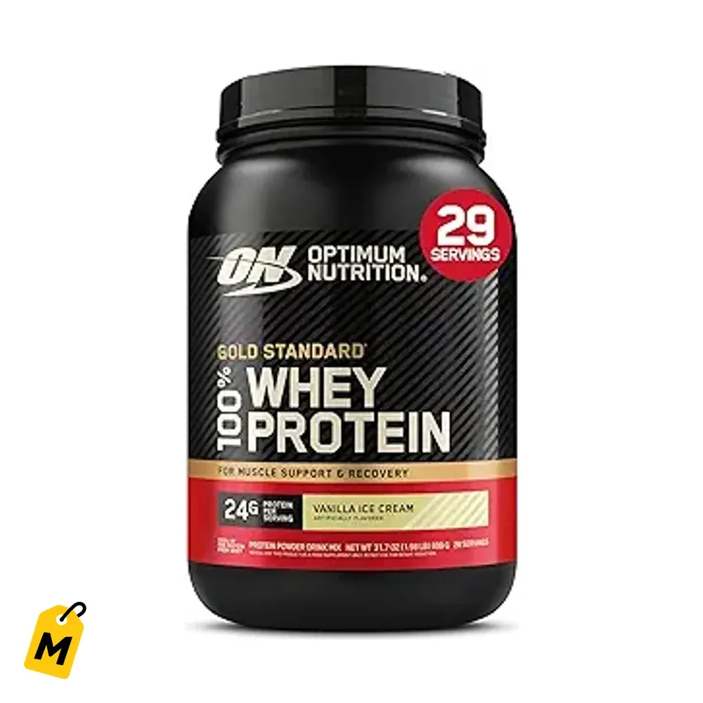 ON Gold Standard 100% Whey Vainilla 2LB - Musculos Fuertes y Recuperacion Rapida