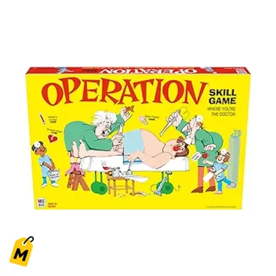 Operacion Hasbro Juego de Mesa Electronico Pa Ninos y Familia 6+ Regalo Divertido