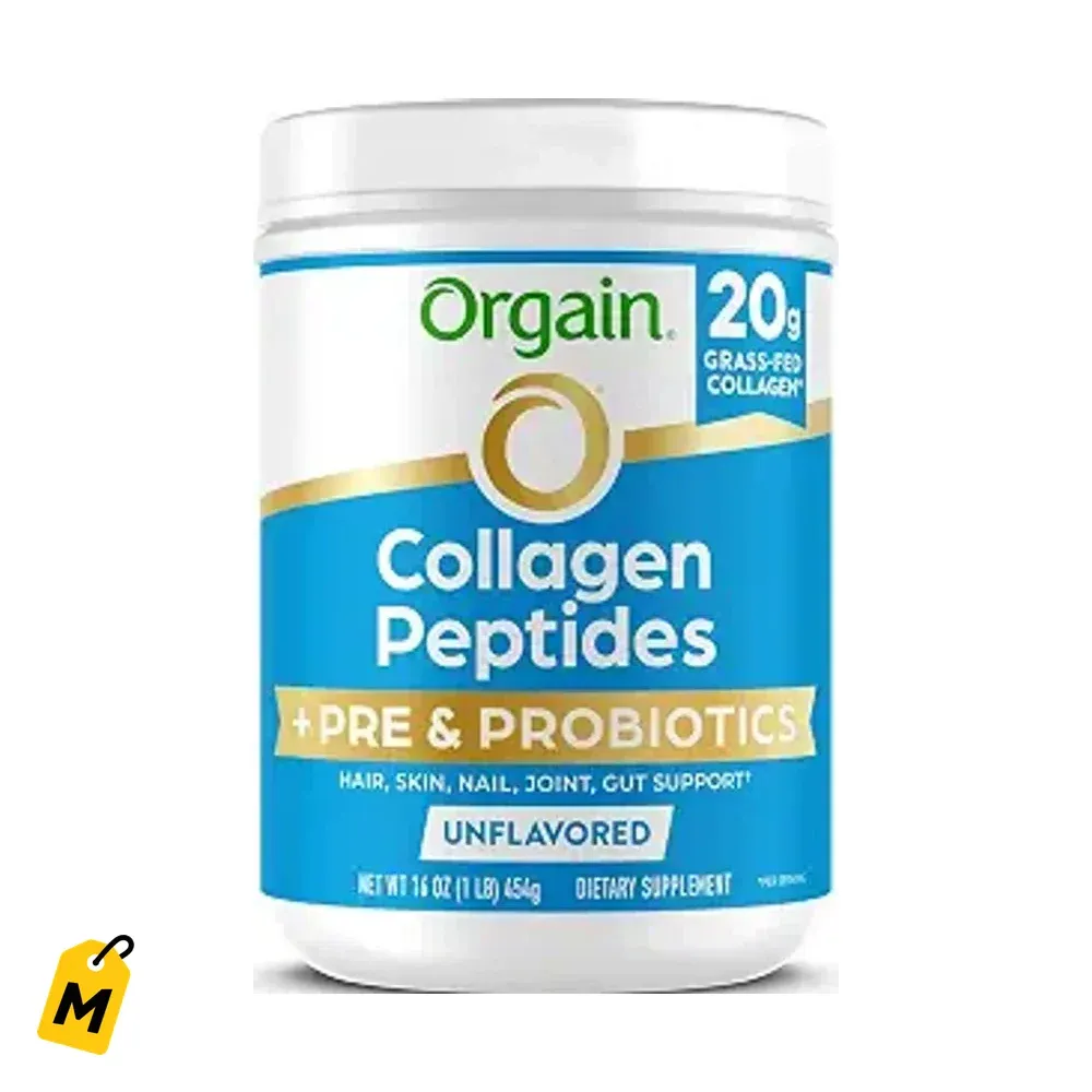 Orgain Colageno Peptidos Prebioticos Probioticos 1lb Pelo Piel Articulaciones