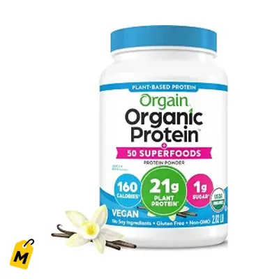 Orgain Proteina Vegana Vainilla 21g + 50 Superalimentos | Pa tu energia y salud