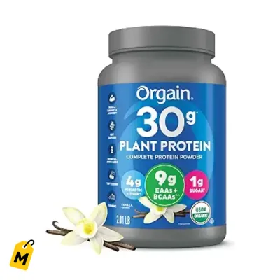 Orgain Proteina Vegana Vainilla 30g | Musculos Fuertes y Recuperacion
