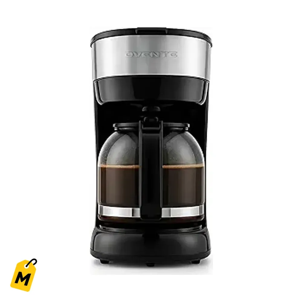 OVENTE Cafetera 12 Tazas - Cafe al Toque, No Gotea, Filtro Reusable, Pa Casa y Oficina