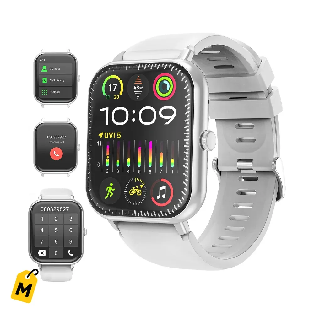 OWNTECH Reloj Inteligente 1.83" - Llamadas, Deportes, Sumergible, Android y iPhone