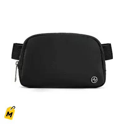 Pander Bultico Negro para Mujer - Cintura y Cruzado, Ajustable y a la Moda