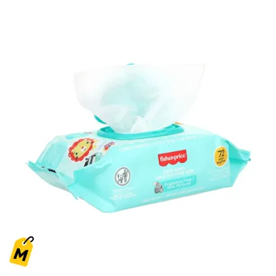Panitos Humedos Fisher-Price Sin Fragancia 72 Unid - Cuidado Suave y Seguro