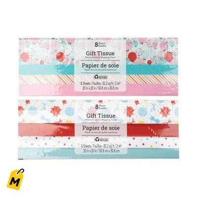 Papel de Regalo Voila Premium Disenos Surtidos Pa tus Fiestas 8 Pzas